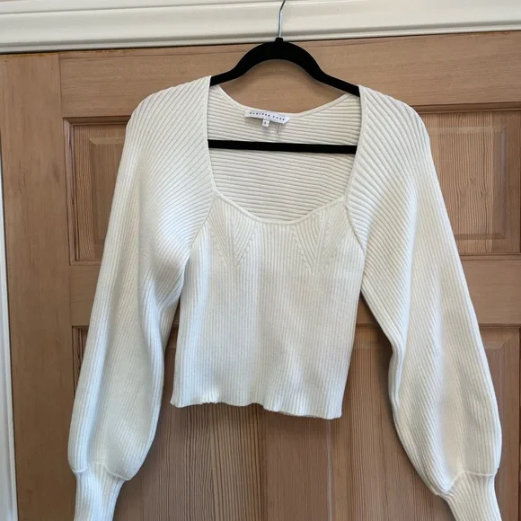 Nordstrom Endless Rose Ribbed Sweater Top - Picture 5 of 7